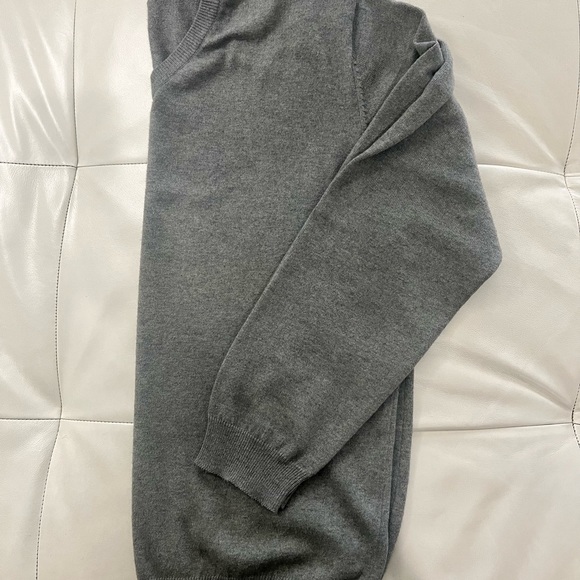 Men’s J.Hilburn Grey V-Neck Sweater L - Picture 4 of 4